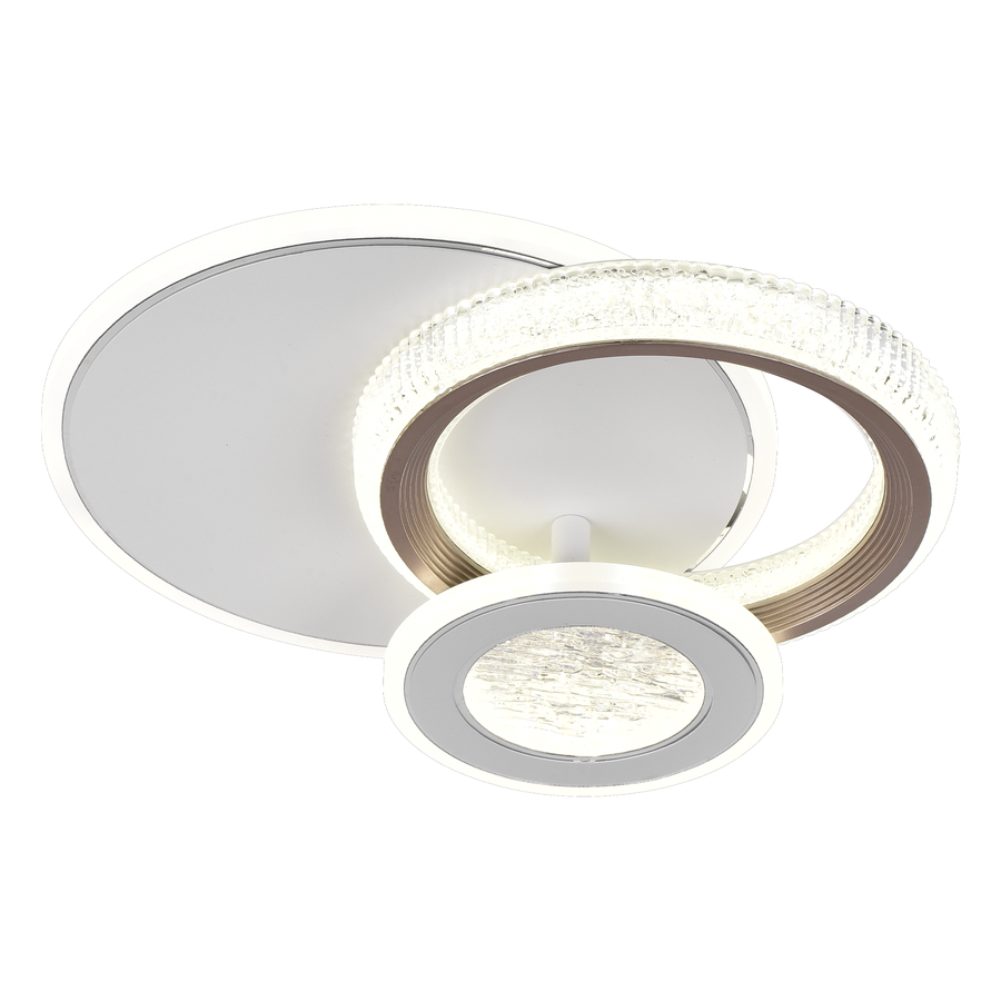 LED LED Nyxora 45W, 3 kółka, zimno/gorące/neutralne światło, czarne