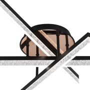 Żyrandol LED GIO z pilotem, 43 W, 4 elementy, światło zimne/ciepłe/neutralne, ściemnialny, biały