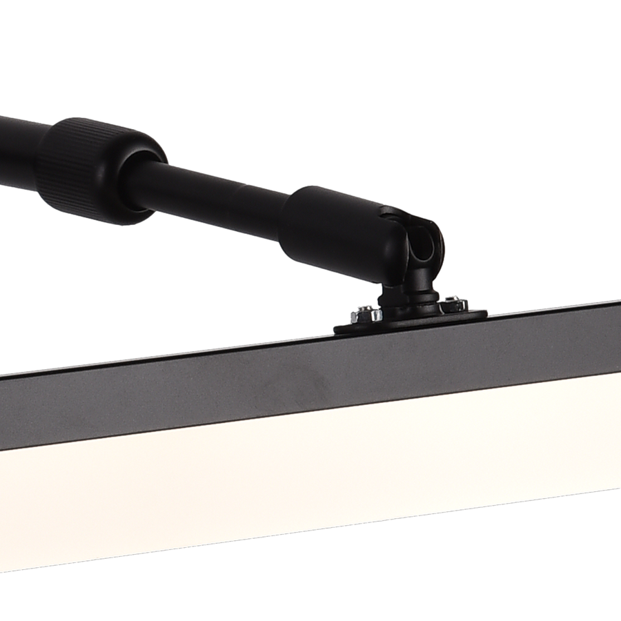 Kinkiet łazienkowy LED MALAWI, 10 W, liniowy, światło neutralne, czarny