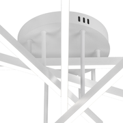 Żyrandol LED GIO ze zdalnym sterowaniem, 65 W, 5 elementów, światło zimne/zimne/neutralne, możliwość przyciemniania, biały