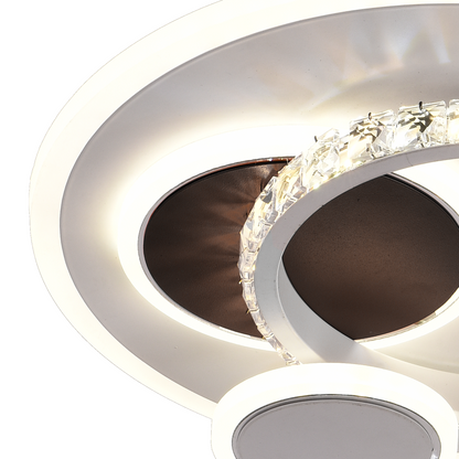 LED Heliox, 43W, 4 kółka, zimno/gorące/neutralne światło, czarne