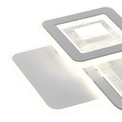 LED Square 34W, 3 kwadraty, zimno/gorące/neutralne światło, białe