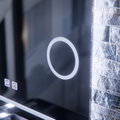 Lustro LED E30S/65X45, funkcja dotykowa i odmgławiająca, światło kosmetyczne, 65x45cm, światło zimne 6000K