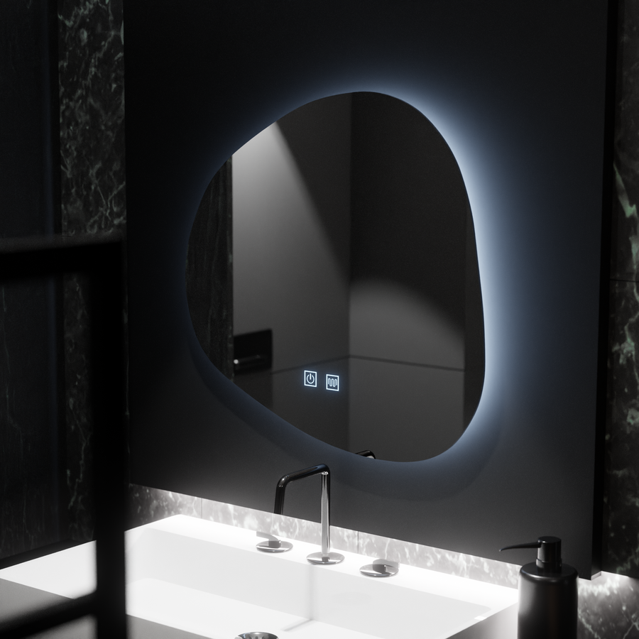 Lustro LED Organic 60x60cm - Duna Touch Dimmable Defog System 