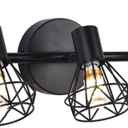 Żyrandol z Kloszem, GRACIE, LC365/3BK, Diament, 3XE14, Czarny