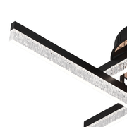 Żyrandol LED z pilotem LT179/4BK, 35W, 4 elementy, światło zimne/ciepłe/neutralne, możliwość przyciemniania, czarny