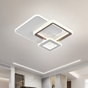 LED LED Nyxora 51W, 3 kwadraty, zimno/gorące/neutralne światło, czarne