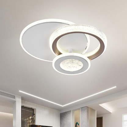 LED LED Nyxora 45W, 3 kółka, zimno/gorące/neutralne światło, czarne