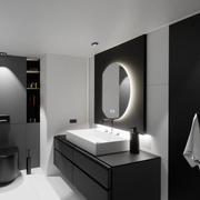 Lustro półksiężycowe LED 54x60, Arcana Touch, system przeciwmgielny, ściemnialne 