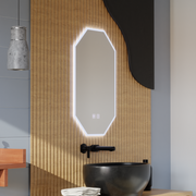 Lustro LED Polygon E43S/50X80, System oświetlenia i odmgławiania, 50X80cm
