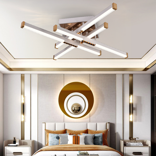 Żyrandol LED z pilotem LT178/4WH, 54W, 4 elementy, światło zimne/ciepłe/neutralne, możliwość przyciemniania, biały