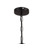 Żyrandol linowy, 2*E27, brązowy, metal i lina