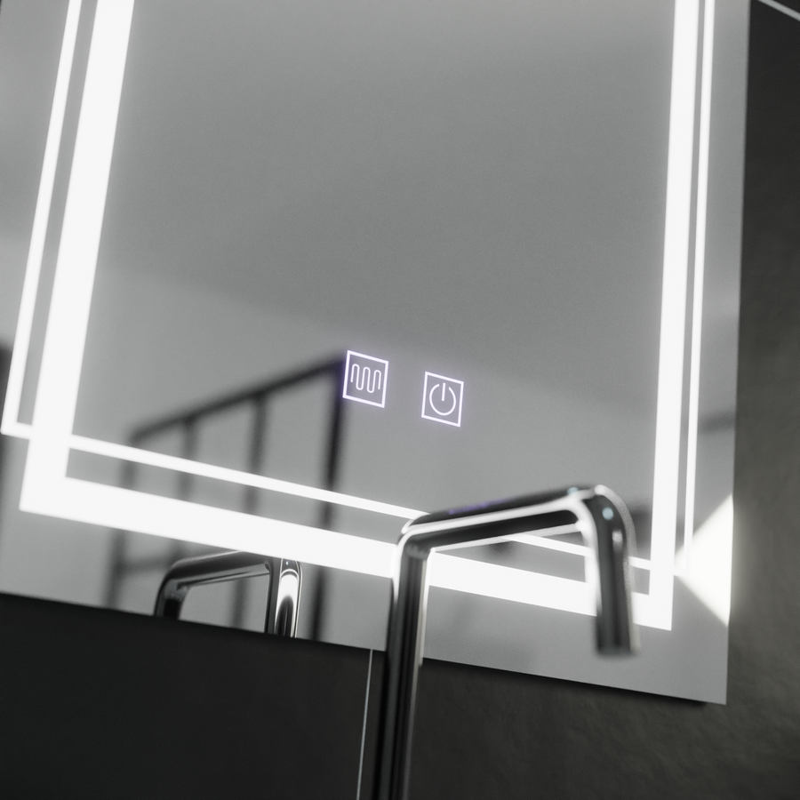 Lustro prostokątne LED 50x70cm Touch Koven Defog System