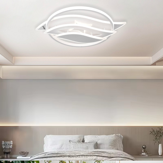 Żyrandol LED z pilotem JARRIA 52W, światło zimne/ciepłe/neutralne/RGB, ściemnialny, biały