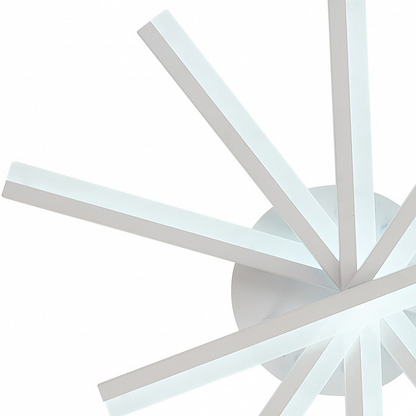 Żyrandol LED z pilotem ZOE, 67W, światło zimne/ciepłe/neutralne, możliwość przyciemniania, biały