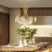 Chandelier Zethos Crystal 13xg4 złoto, średnica 49 cm