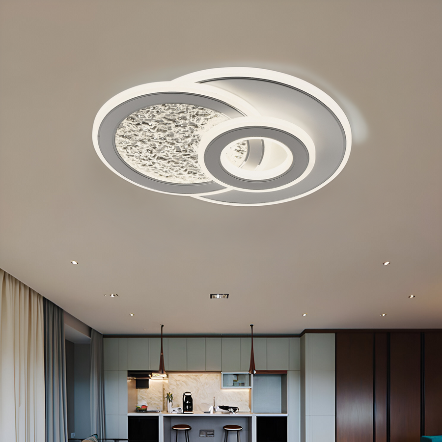 LED Kompacic 34W, 3 kółka, zimno/gorące/neutralne światło, białe