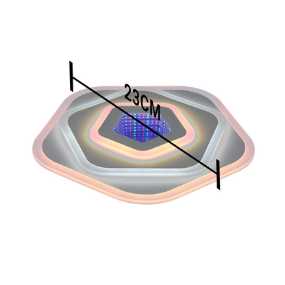 Żyrandol LED NEXA 3D 40W, średnica 23cm, światło zimne/ciepłe/neutralne, biały