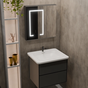 Zestaw mebli łazienkowych SANTORINI, 60x50 cm, 2 sztuki, kolor szary i biały