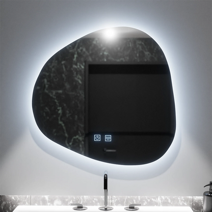 Organiczne lustro LED 60x60cm, Duna Touch, system odmgławiania, możliwość przyciemniania