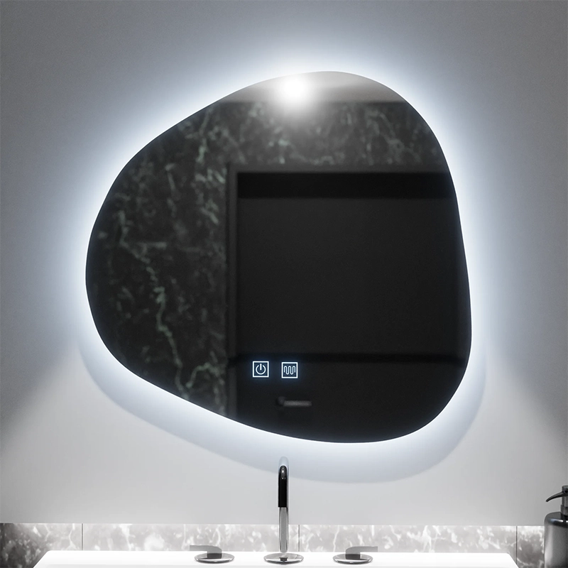 Organiczne lustro LED 60x60cm, Duna Touch, system odmgławiania, możliwość przyciemniania