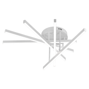 Żyrandol LED GIO ze zdalnym sterowaniem, 65 W, 5 elementów, światło zimne/zimne/neutralne, możliwość przyciemniania, biały