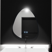 Lustro organiczne LED 80x60cm, Fluido Touch, system przeciwmgielny, ściemnialne