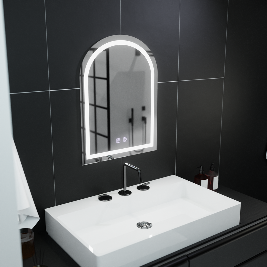 Lustro Arcata LED 60x80cm - System przeciwmgielny Arco Touch ze ściemniaczem 