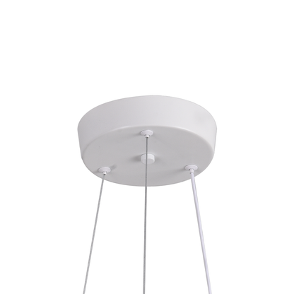 Żyrandol LED Luminis PRISM, kryształ i metal, 210 W, 4 okręgi, ściemnialny, regulowana wysokość, zimne/ciepłe/neutralne światło, luksusowe oświetlenie