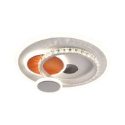 Helox Crystal LED żyrandol, 45W, 4 kół, zimno/gorące/neutralne światło, białe