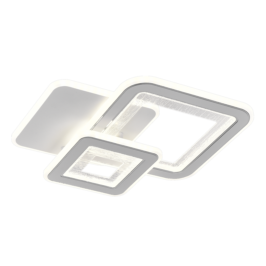 LED Square 34W, 3 kwadraty, zimno/gorące/neutralne światło, białe