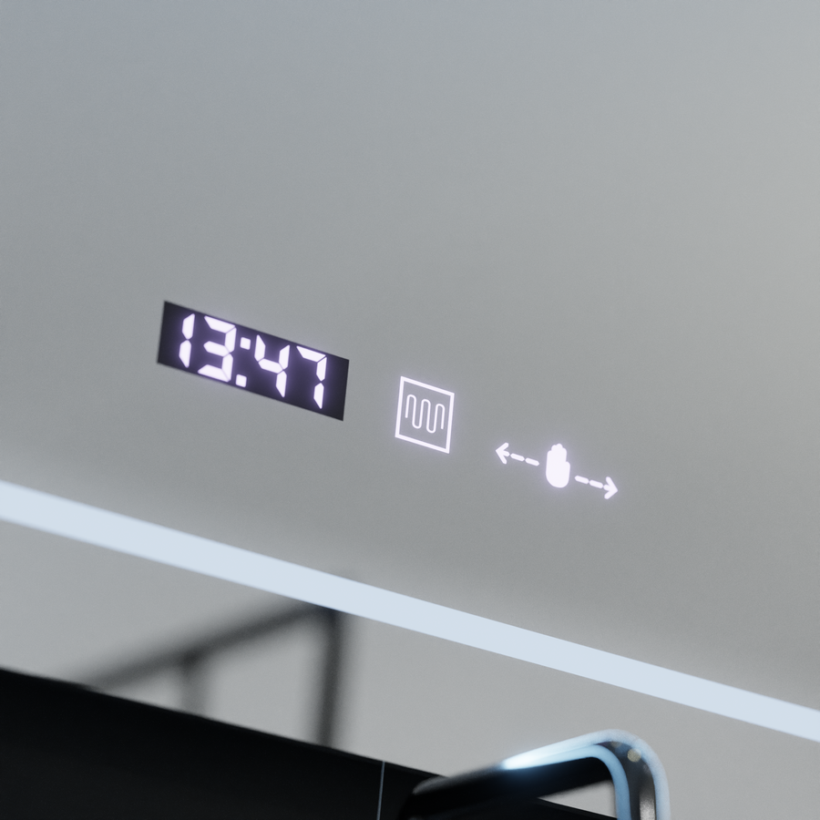Prostokątne lustro LED, 80x60 cm, Motionglow Marcello Stile