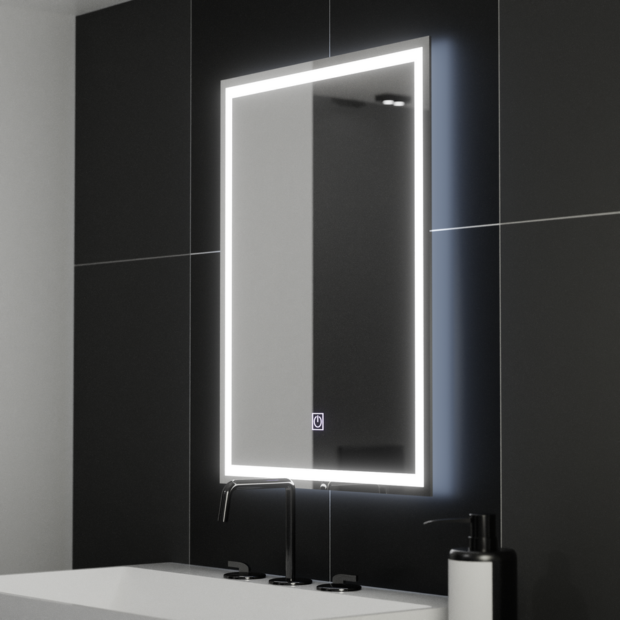 Lustro prostokątne LED 50x70cm RAMA Basic Touch 