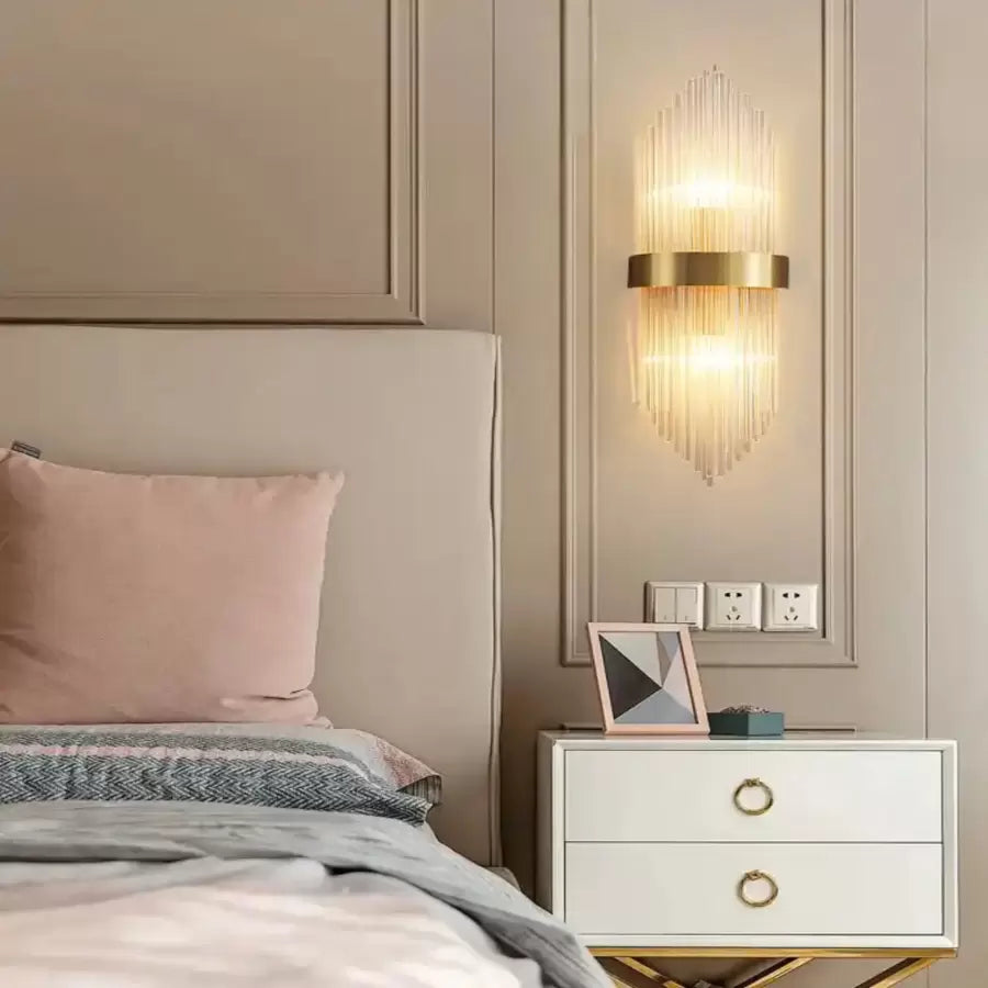 Lampa Cristal Ezequiel 2x E14 Złota