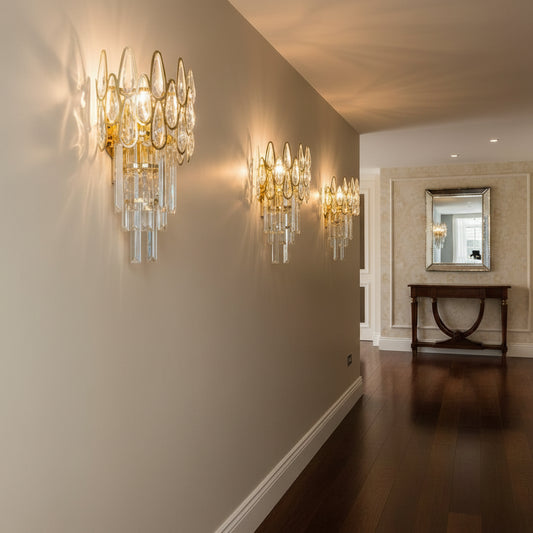 Lampa Cristal Jeannette 2x E14, 35x15x12, Złota