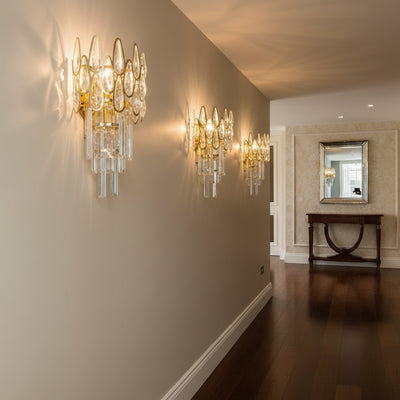 Lampa Cristal Jeannette 2x E14, 35x15x12, Złota