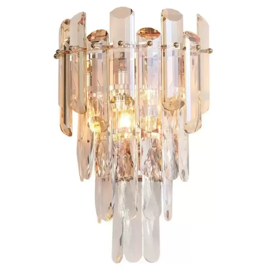 Lampa Cristal Lorena 2x E27 Złota 
