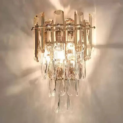 Lampa Cristal Lorena 2x E27 Złota 