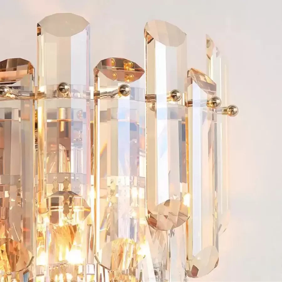 Lampa Cristal Lorena 2x E27 Złota 