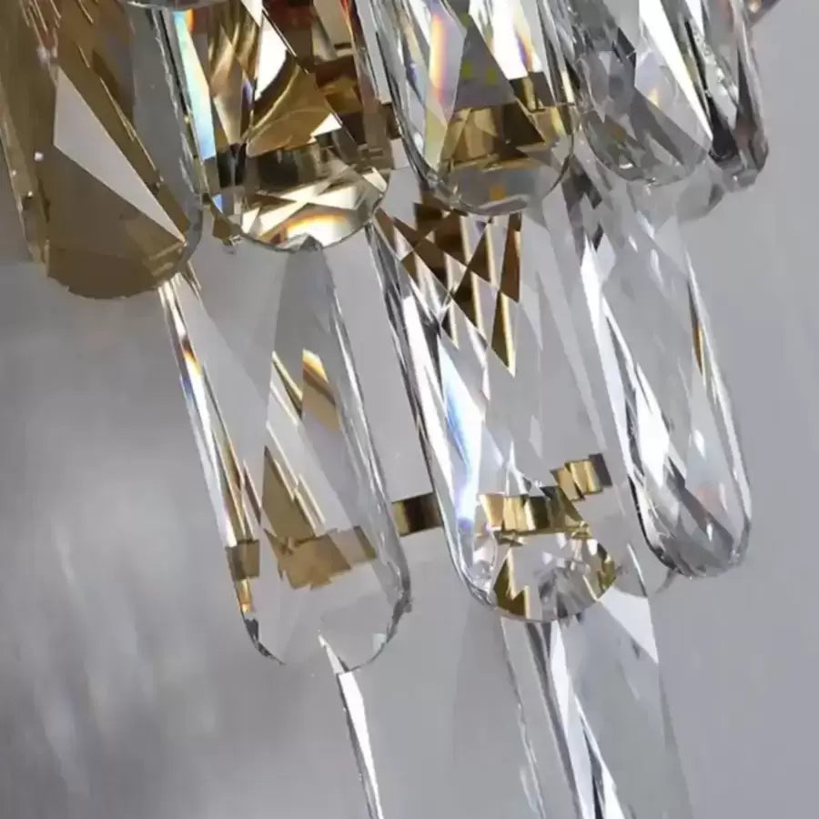 Lampa Cristal Lorena 2x E27 Złota 