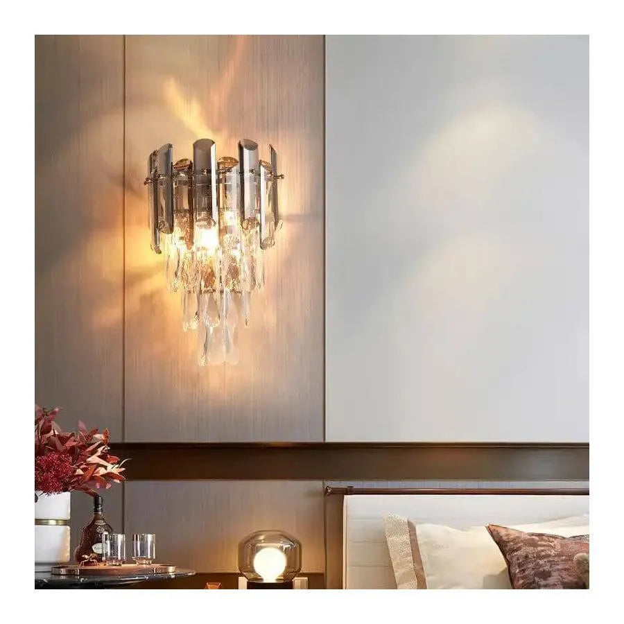 Lampa Cristal Mayra 2x E14 Złota 