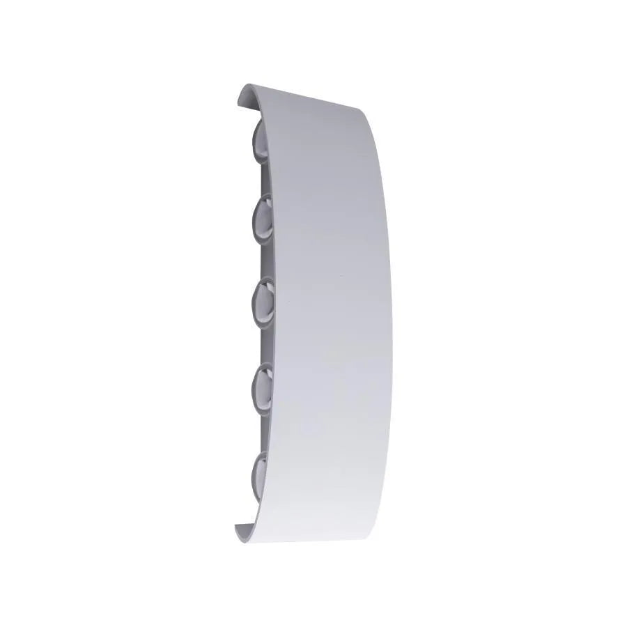 Fantas Lampa ścienna LED do wewnątrz/na zewnątrz, 10 źródeł światła x 1 W, IP65, biała, 3000 K