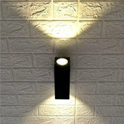 Vali Lampa ścienna zewnętrzna, 2*GU10, czarna, metal i szkło