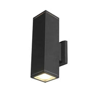 Vali Lampa ścienna zewnętrzna, 2*GU10, czarna, metal i szkło