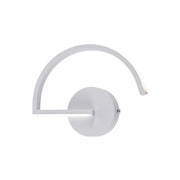 Akay 48W lampa ścienna LED, krzem i metal, biała