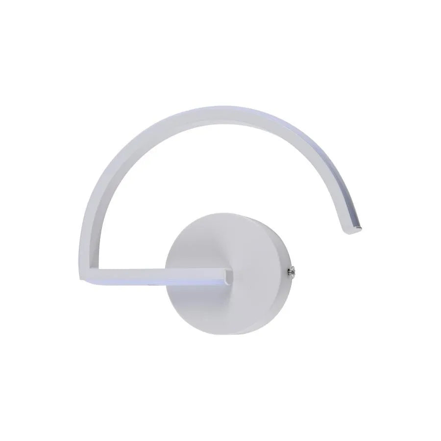 Akay 48W lampa ścienna LED, krzem i metal, biała