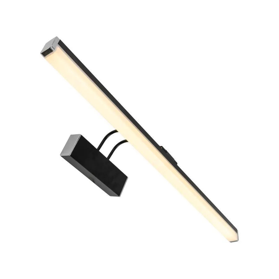 Caja LED Kinkiet Łazienkowy, 20 W, Metal, Czarny i Chrom
