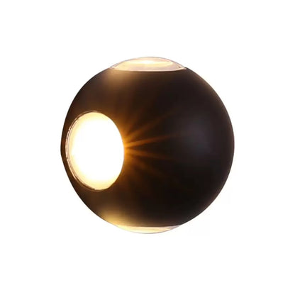 Abdera 4W IP65 Zewnętrzna lampa ścienna LED czarna