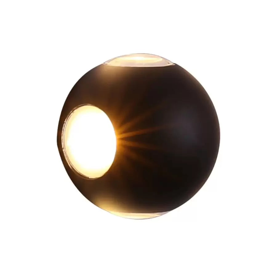 Abdera 4W IP65 Zewnętrzna lampa ścienna LED czarna