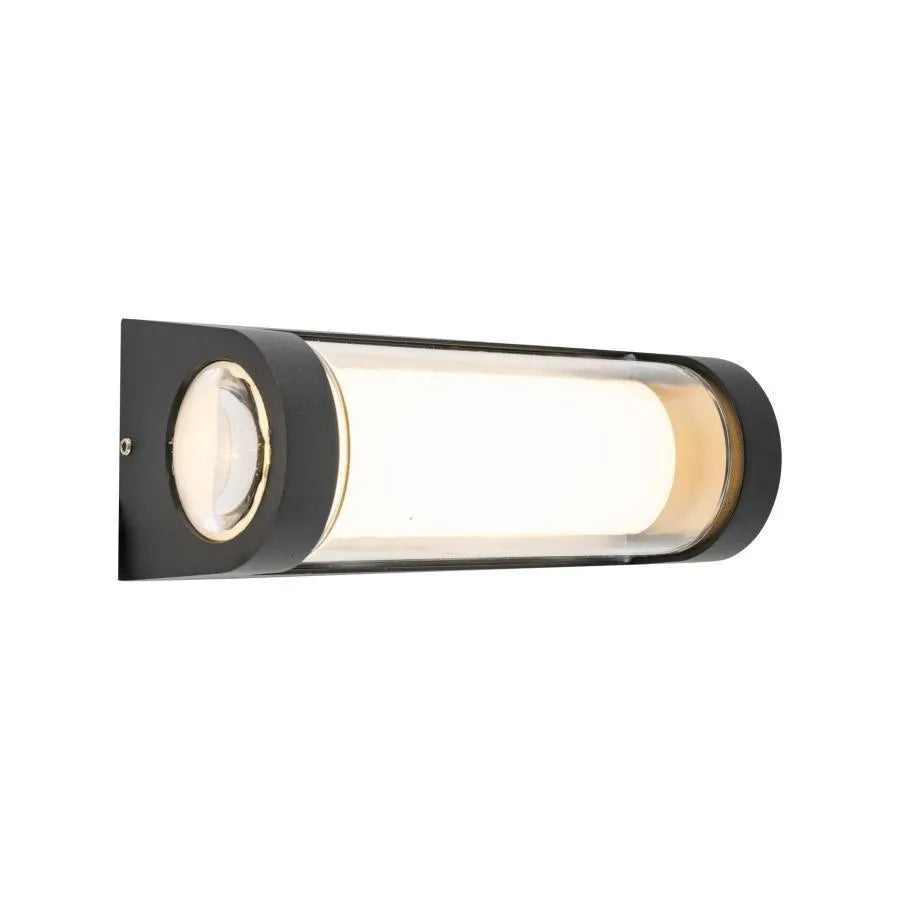 Han Outdoor LED Kinkiet, 12W, Metal, Czarny